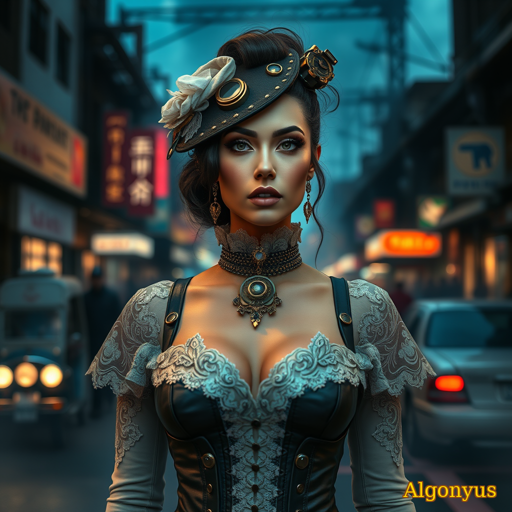 Gritty Glamour: Avant-Garde Steampunk Fashion