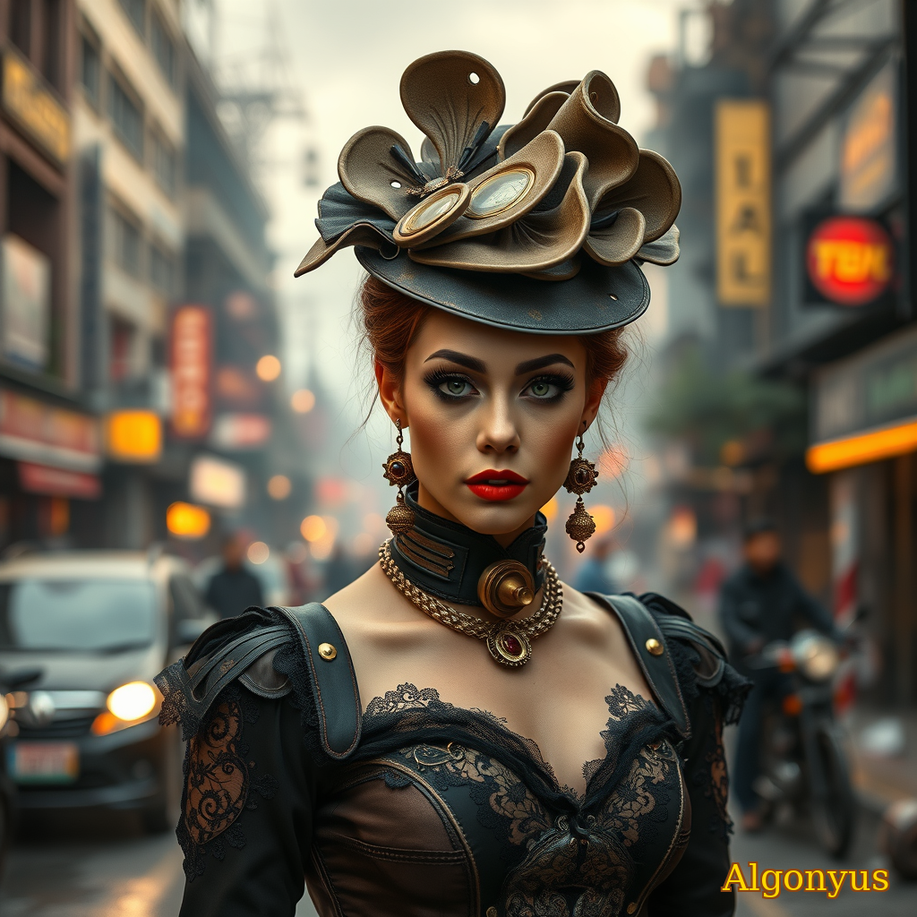 Gritty Glamour: Avant-Garde Steampunk Fashion
